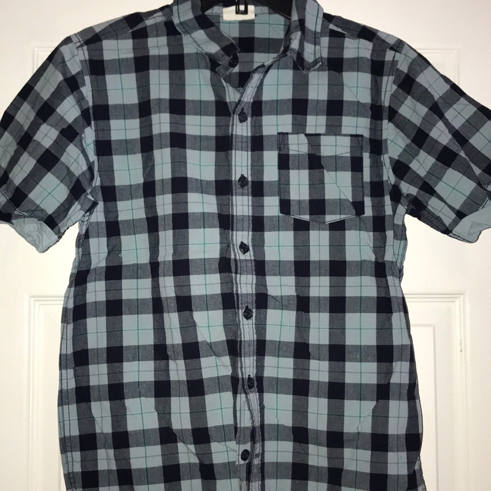 Crazy 8 boys short sleeve button up shirt